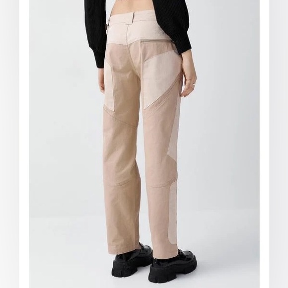 House of Sunny Beige Cargo Biker Pant - Picture 2 of 5